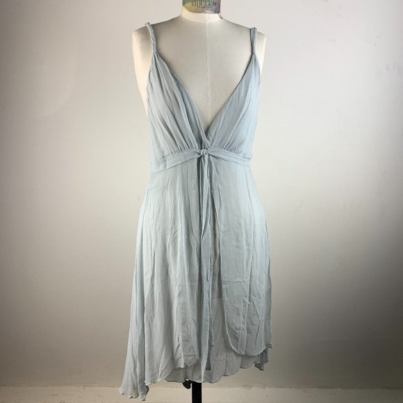 Vintage Pale Blue Grey Goddess dress by Maryam Nassir Zadeh - Picture 1 of 10
